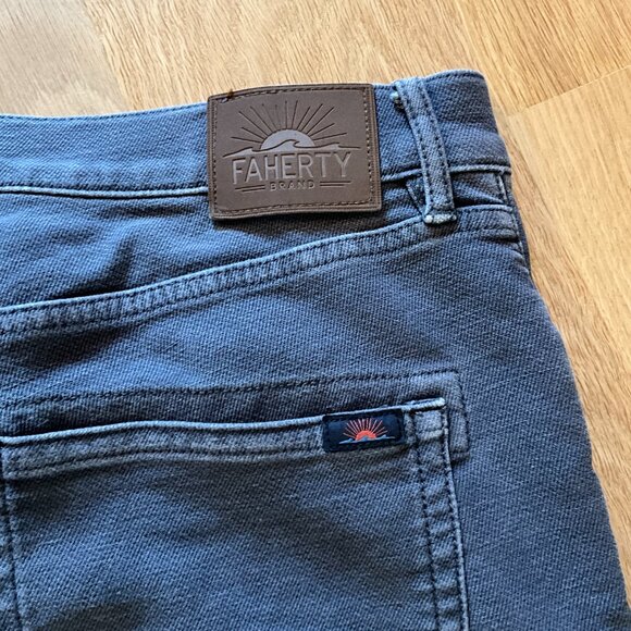 Faherty Stretch Terry 5-pocket pant - Picture 1 of 4